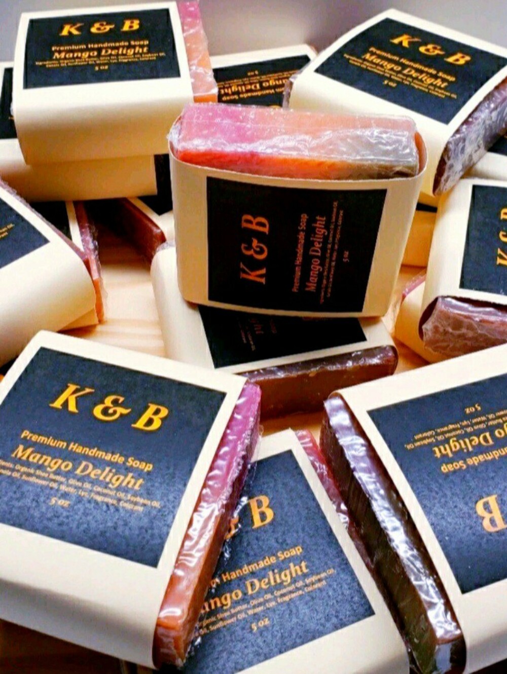 MANGO DELIGHT Premium Handmade Natural Body Bar Soap, 5 oz (3 Pcs) - Picture 6 of 6
